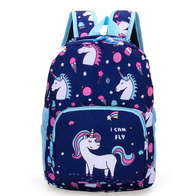 sac à dos fille motif licorne coloré