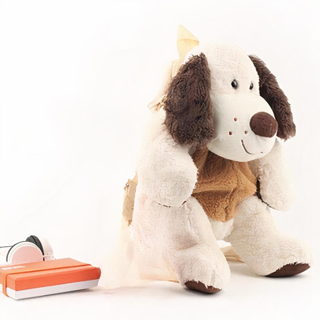 sac à dos peluche de chien