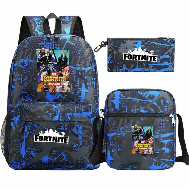 sac à dos Fortnite bleu et noir