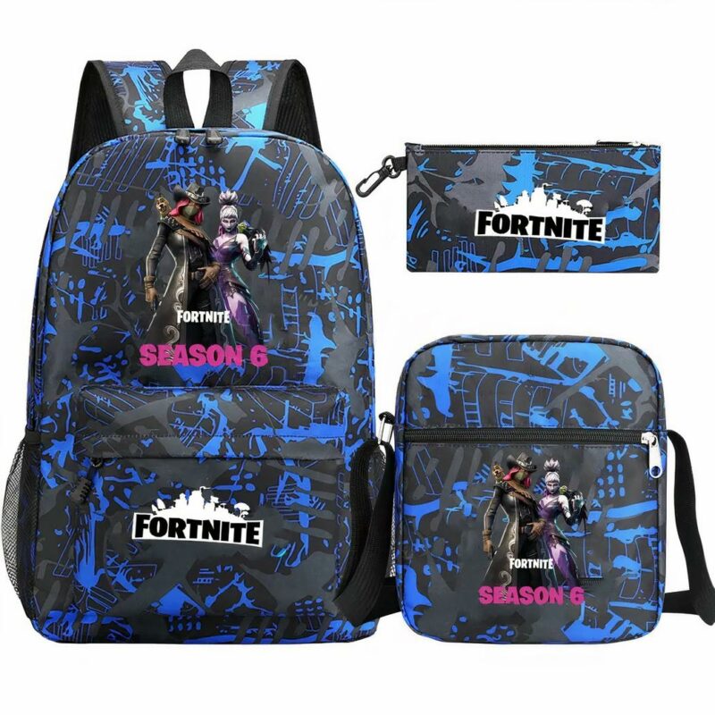 sac à dos bleu et noir Fortnite