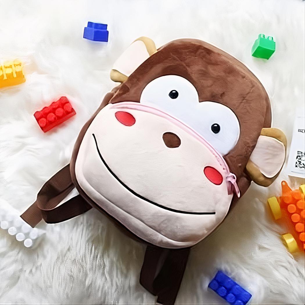 sac à dos peluche jouet singe