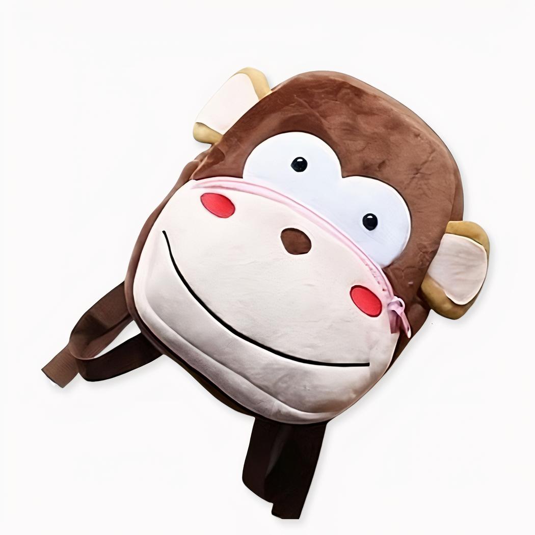 sac à dos singe en peluche pour enfants