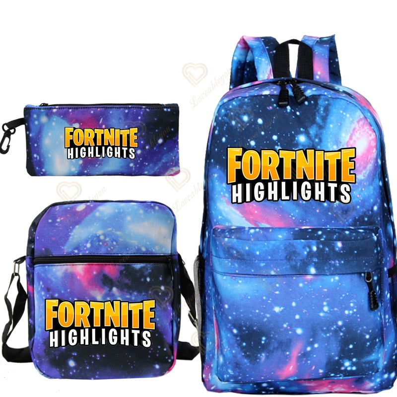 Sac à dos Fortnite Galaxie Highlights pour école primaire