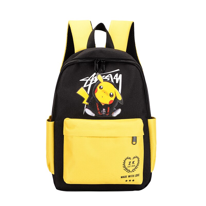 Sac À Dos Pikachu Noir Et Jaune Collège