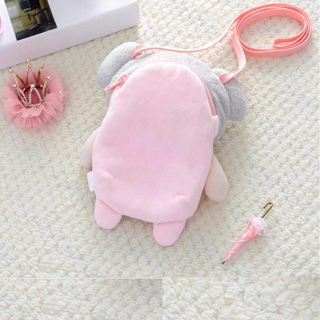 sac à dos en peluche rose