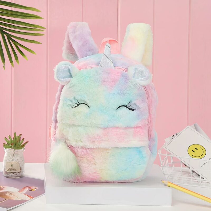 sac à dos en peluche licorne