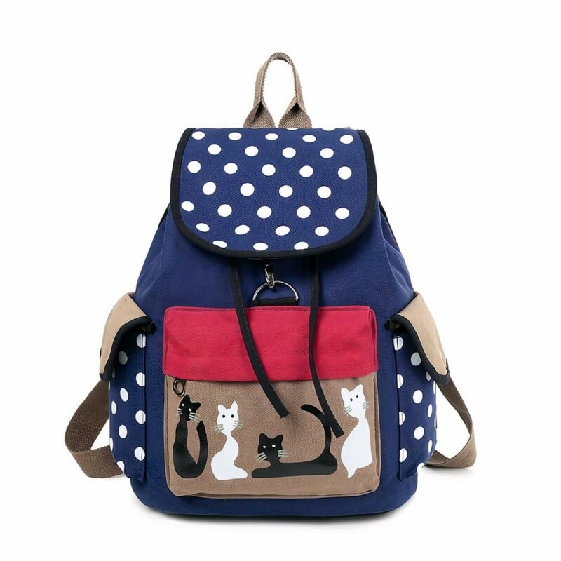 sac à dos mignon avec motifs de chats