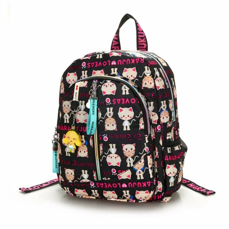 sac à dos fille avec personnages de dessins animés