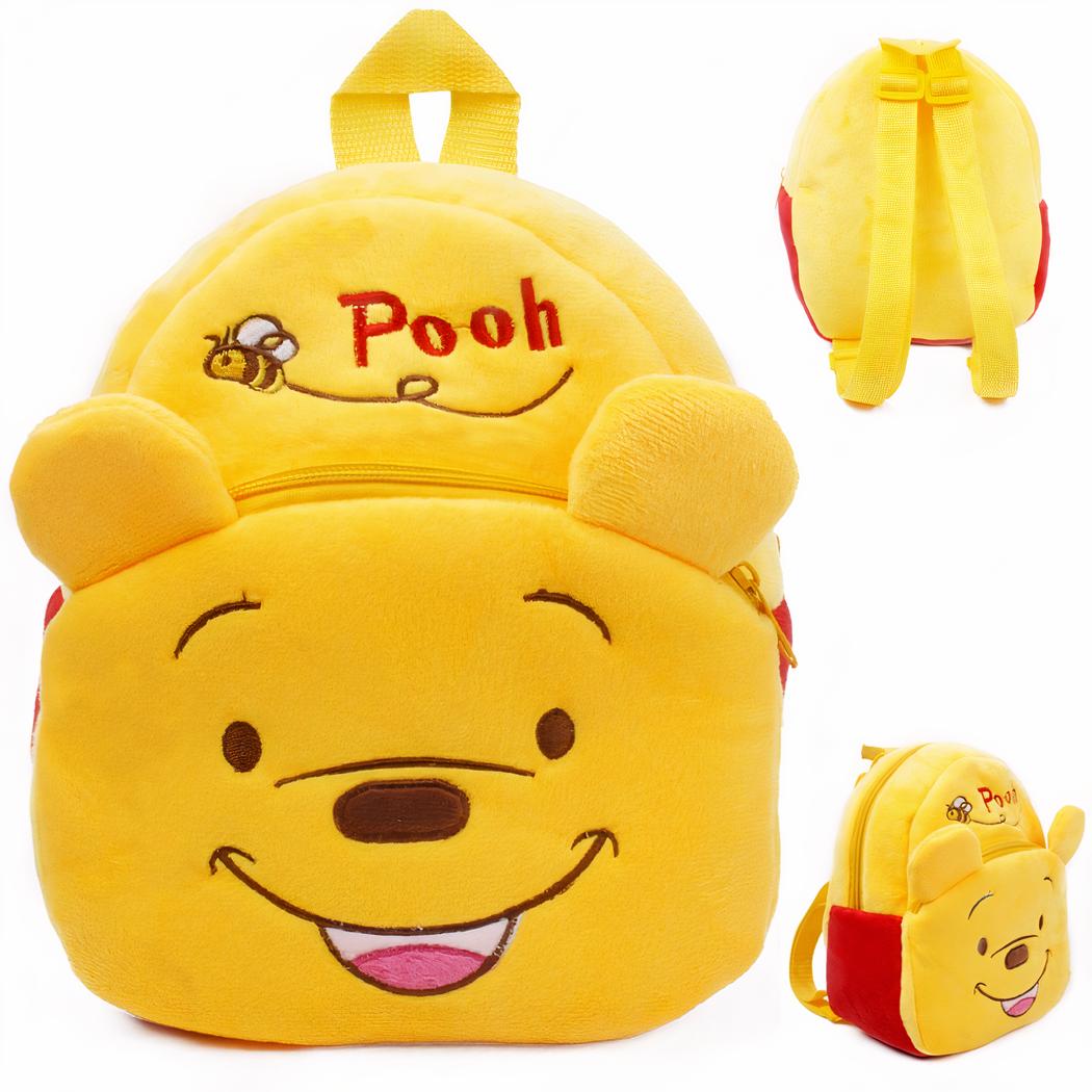 sac à dos Winnie L’Ourson en peluche jaune