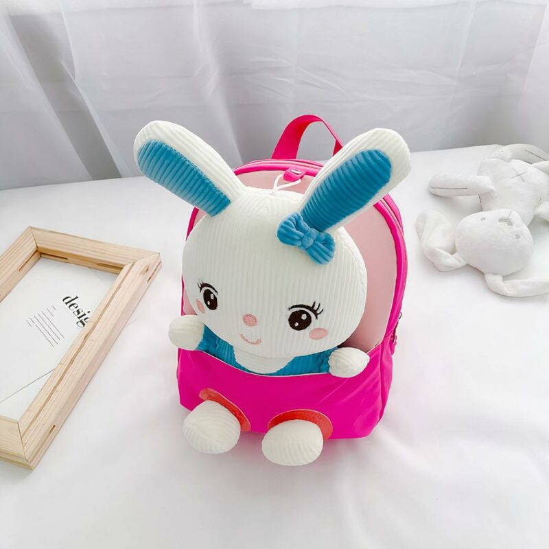 sac à dos peluche lapin enfant