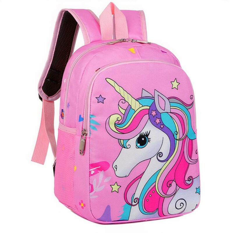 sac rose à dos licorne