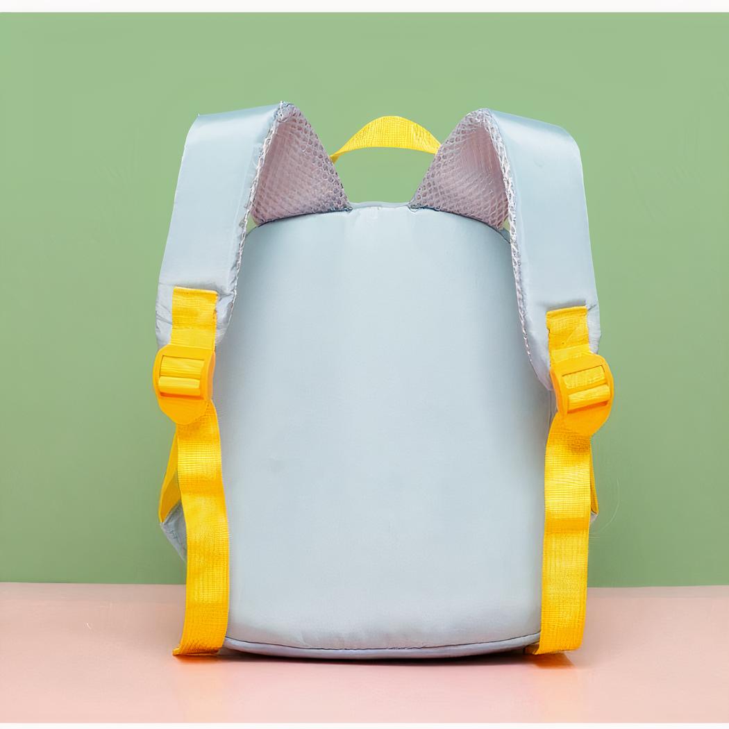 sac à dos dinosaure gris et jaune pour enfant