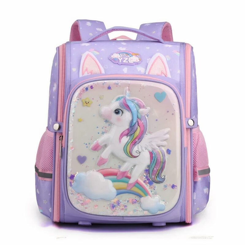 sac à dos enfant licorne pochette en relief