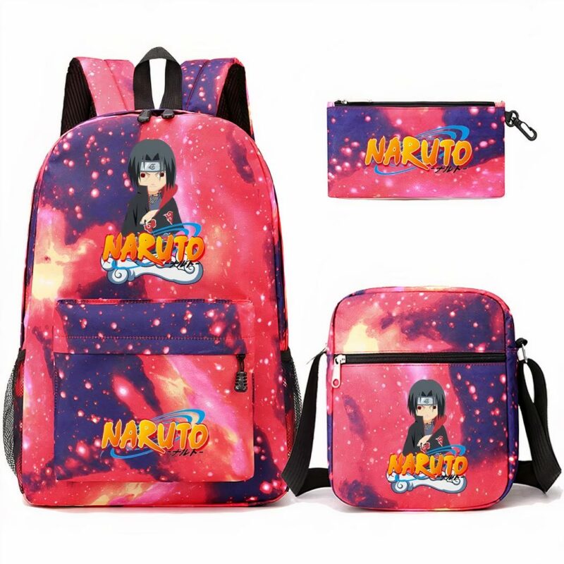 sac à dos Naruto rose pour adolescents