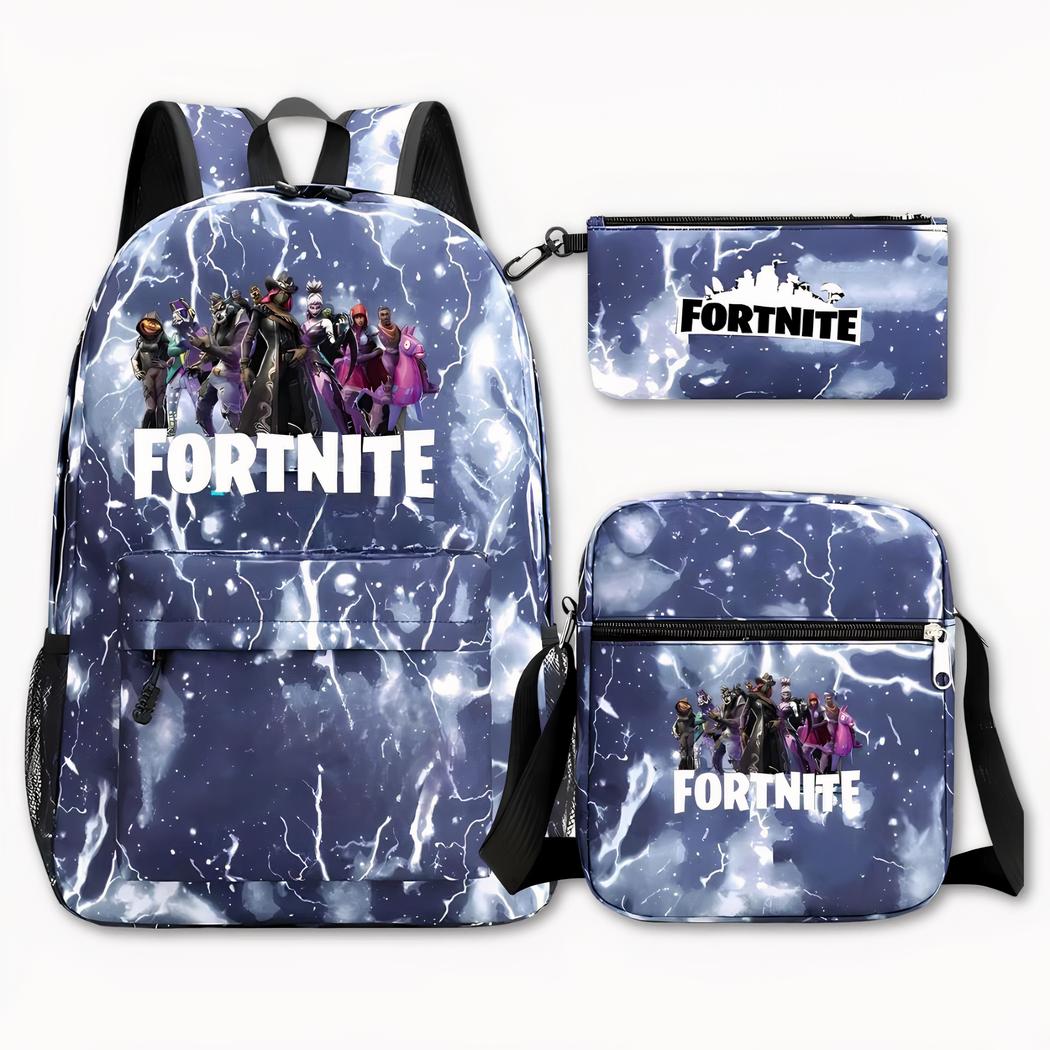 sac à dos Fortnite bleu avec éclairs