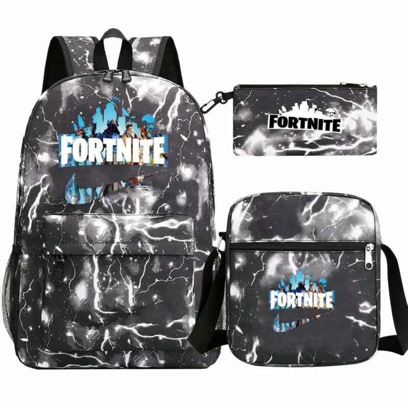 sac à dos gris et noir Fortnite