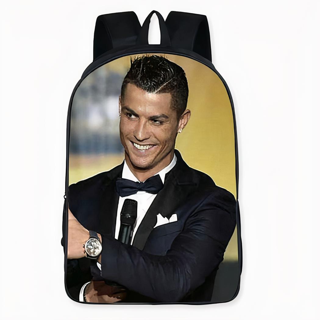 sac à dos imprimé Ronaldo en costume