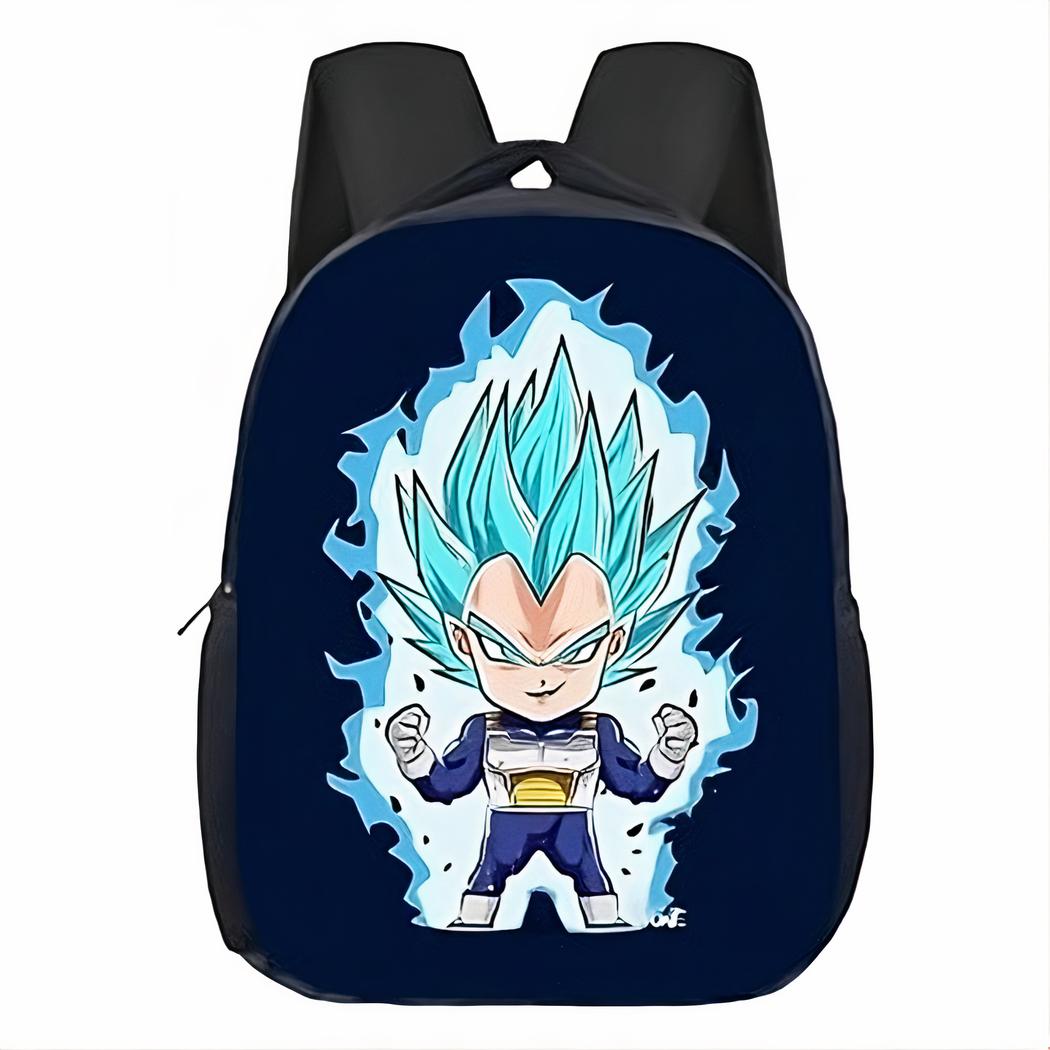 sac à dos Dragon Ball Z niveau saiyan bleu