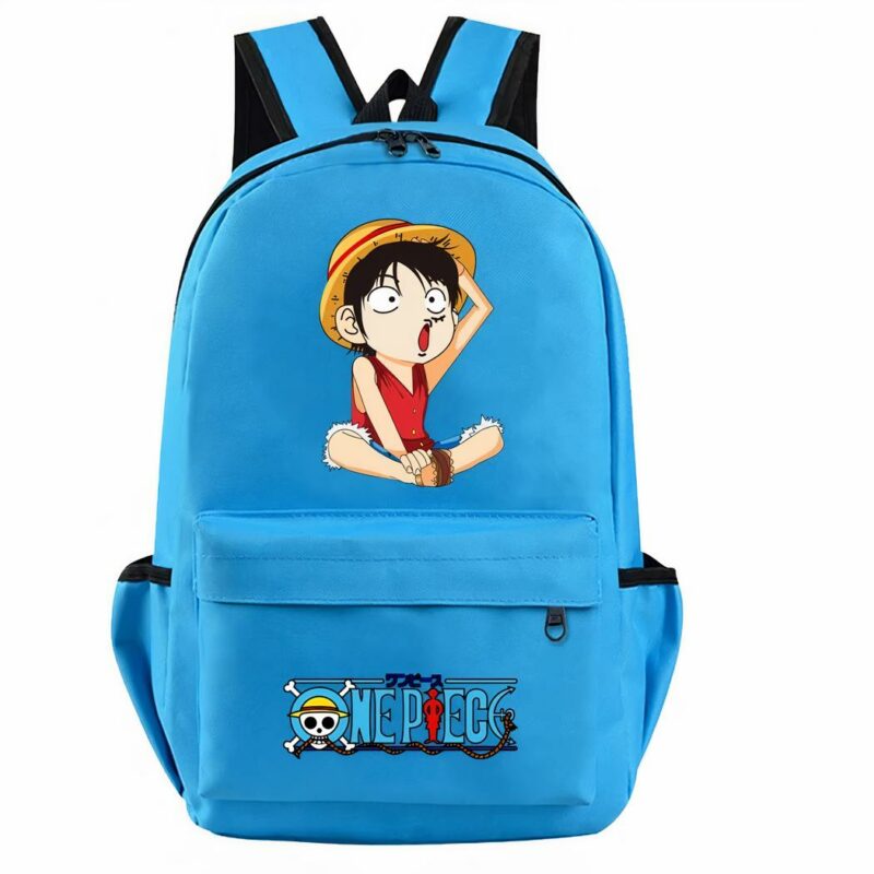 sac à dos bleu clair One Piece