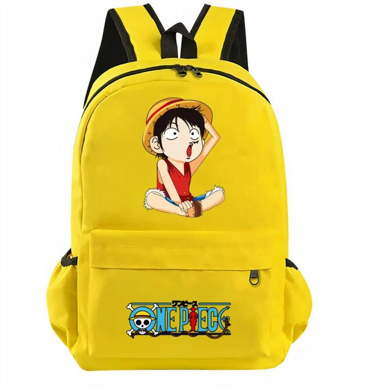 sac à dos jaune pour enfants One Piece