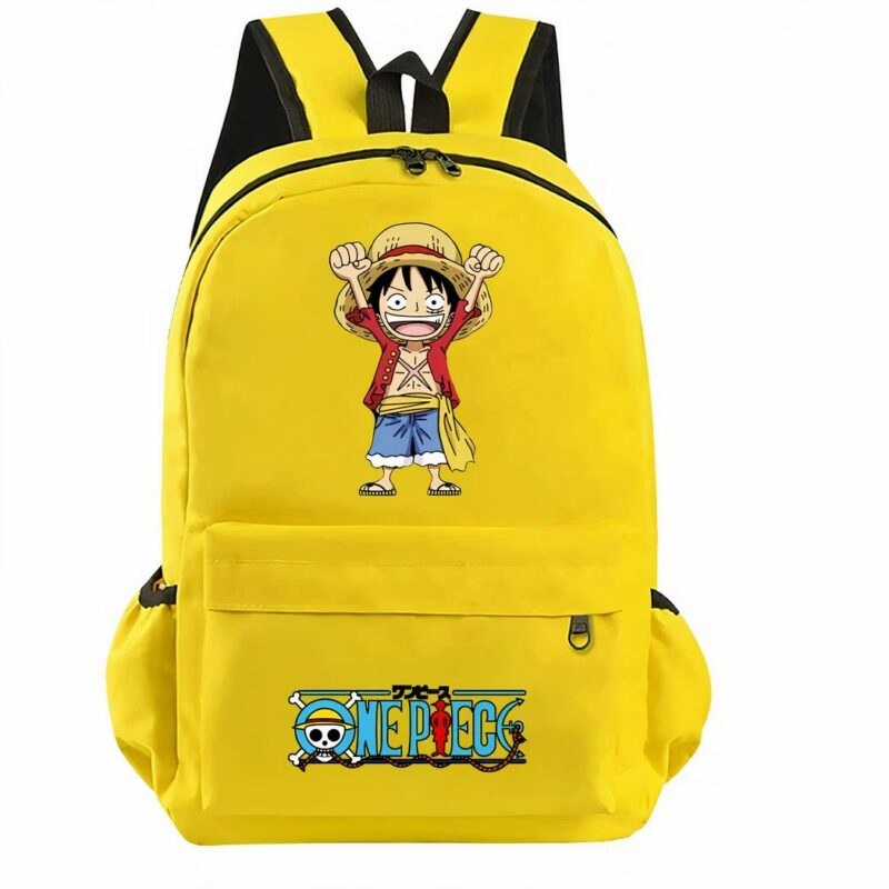 sac à dos thème One Piece couleur jaune