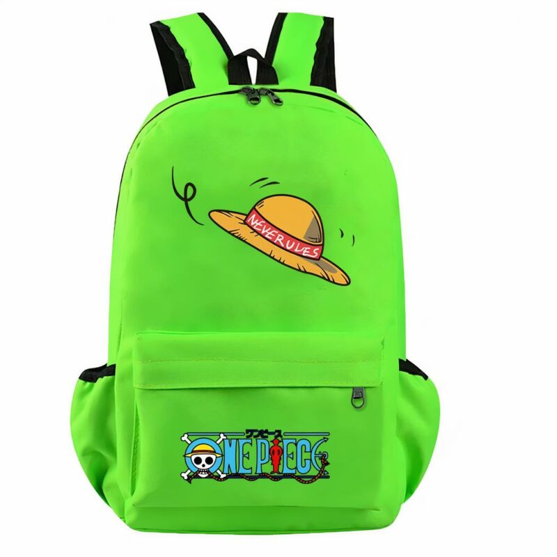 sac à dos vert pour fans de One Piece