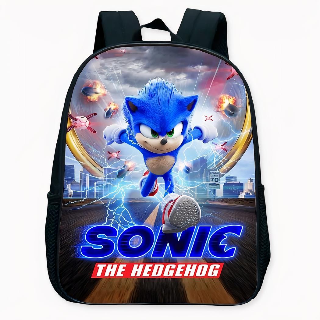 sac à dos d'école Sonic pour enfant