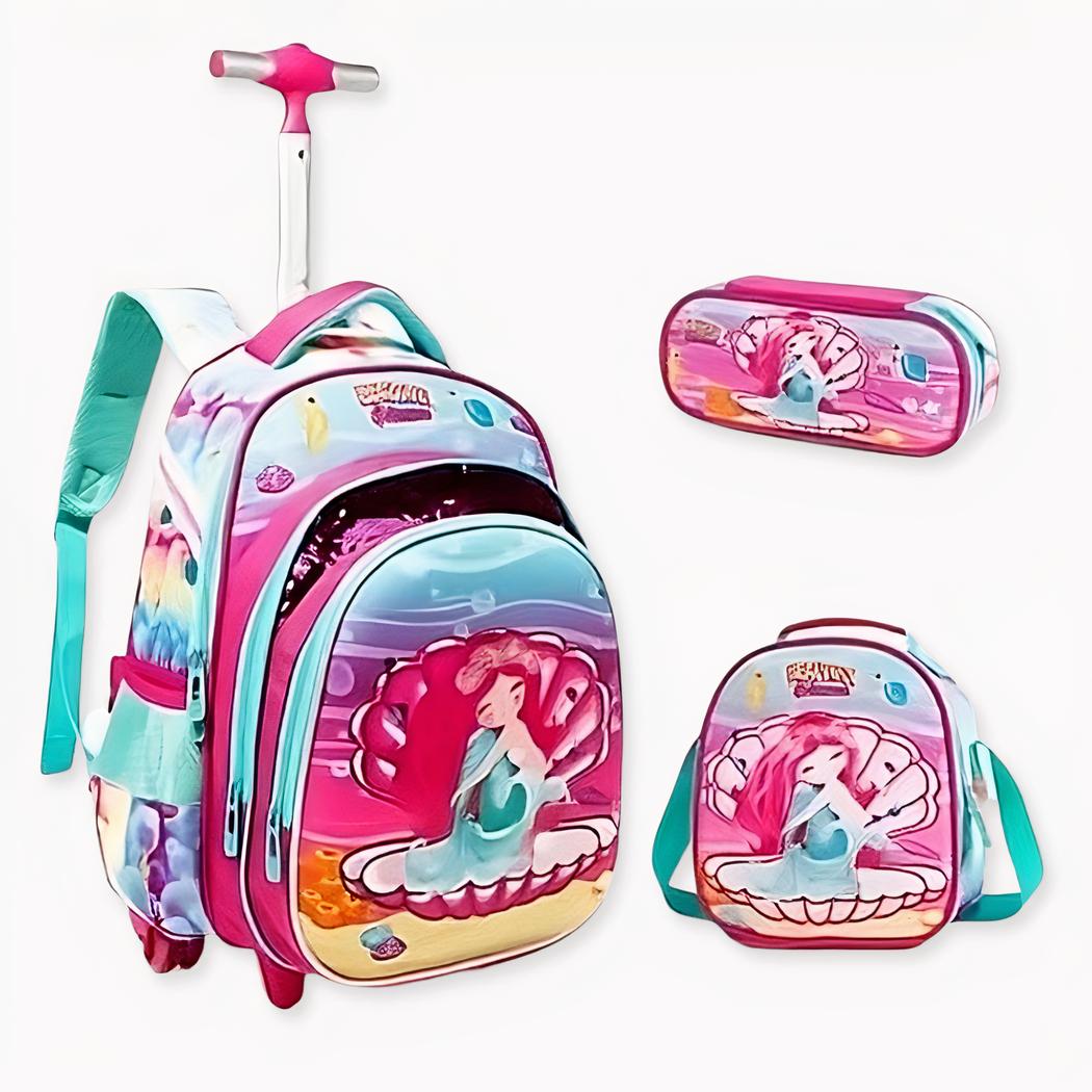 sac à dos à roulettes Ariel la petite sirène