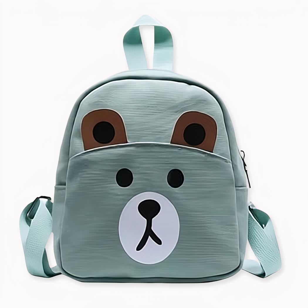 sac à dos d'école avec tête d'ourson pour enfants