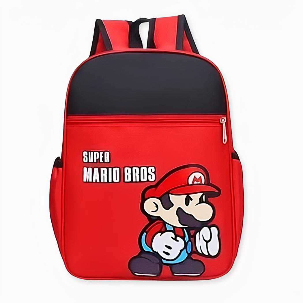 sac à dos d'écolier imprimé Super Mario