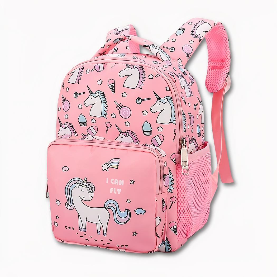 sac à dos rose avec licornes pour enfant