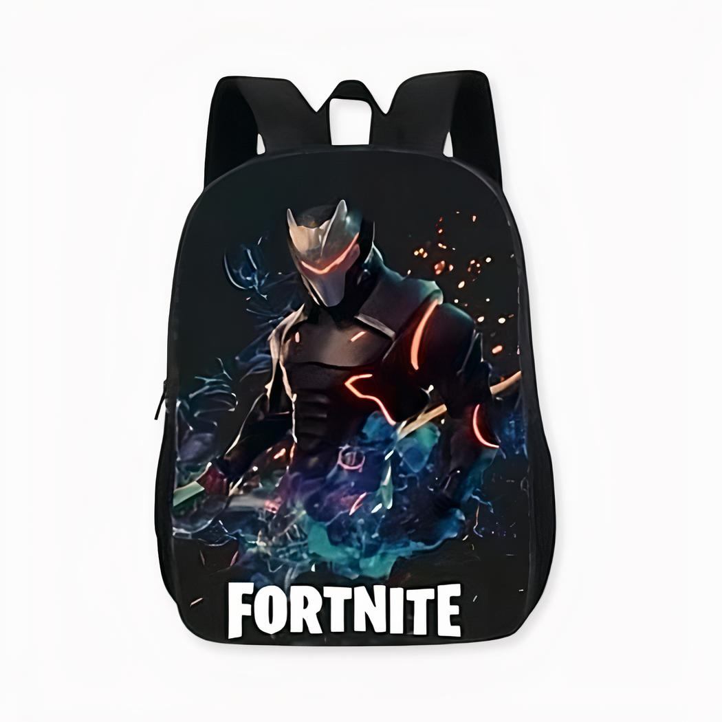 sac à dos noir avec héros Fortnite