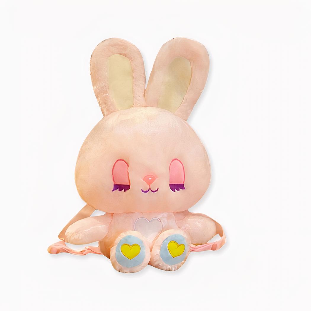 sac à dos lapin en peluche pour enfant