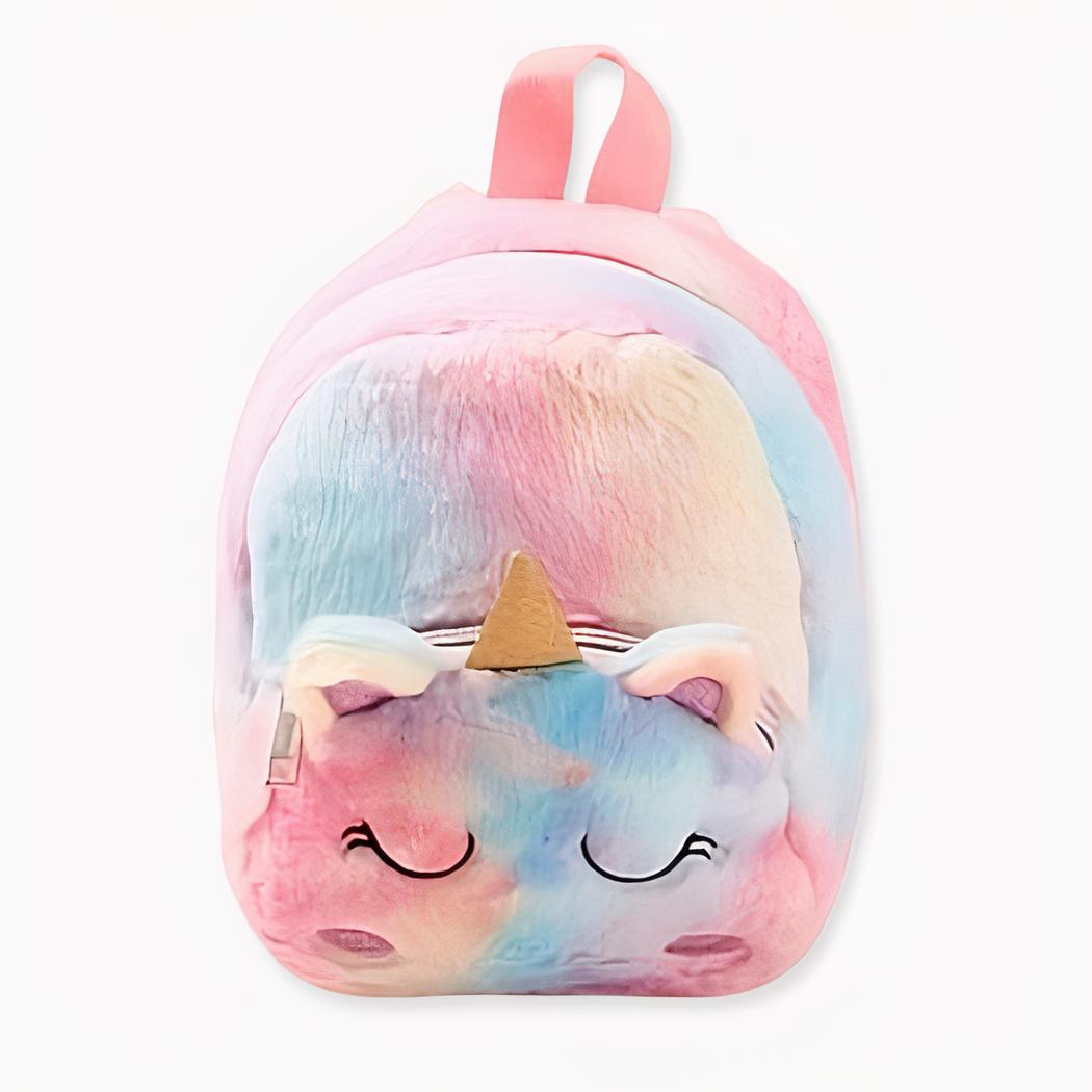 sac à dos licorne multicolore en peluche