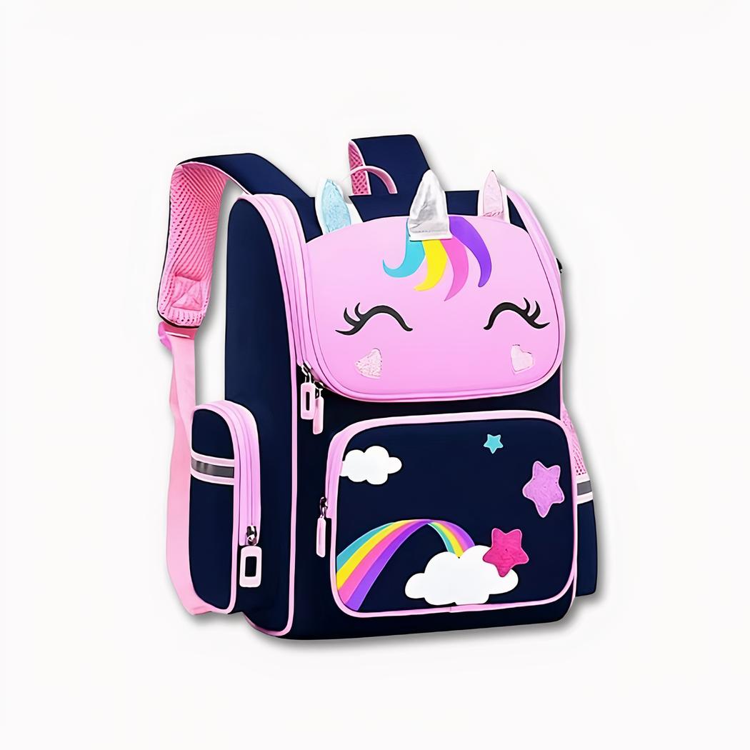 sac à dos d'école motifs licorne