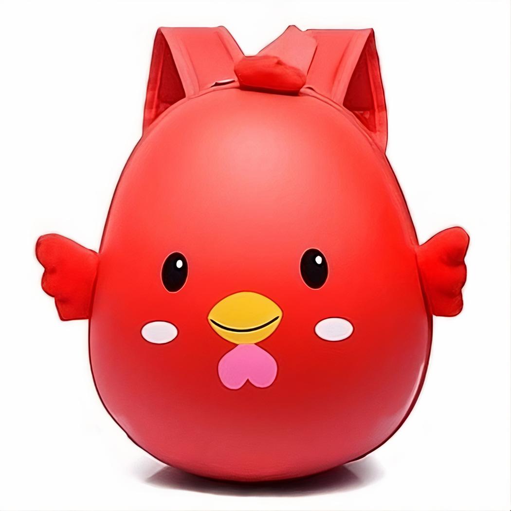 sac à dos enfant motif poussin rouge