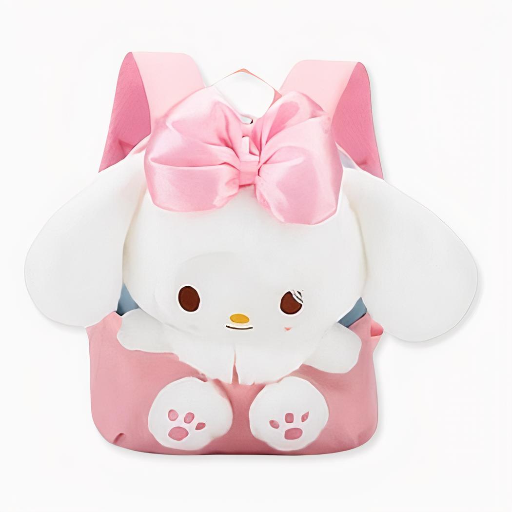 sac à dos mignon avec peluche intégrée de petit lapin