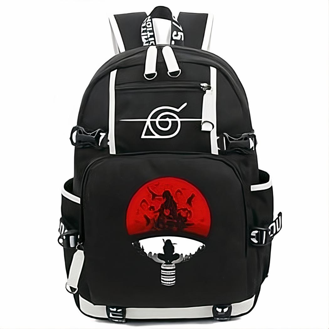 sac à dos noir pour fans de Naruto
