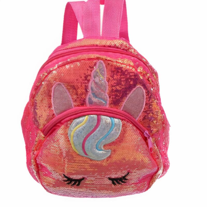 sac à dos enfant design licorne à paillettes