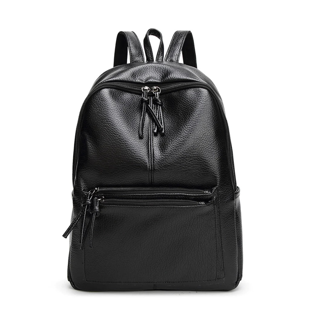 Sac à dos cuir femme noir élégant