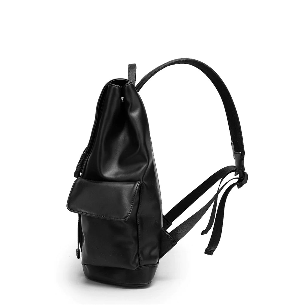 Sac À Dos En Similicuir Noir Pour Femme