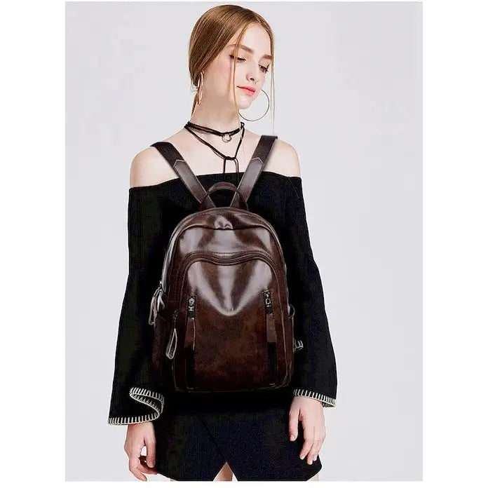 Sac à dos tendance et chic en cuir synthétique