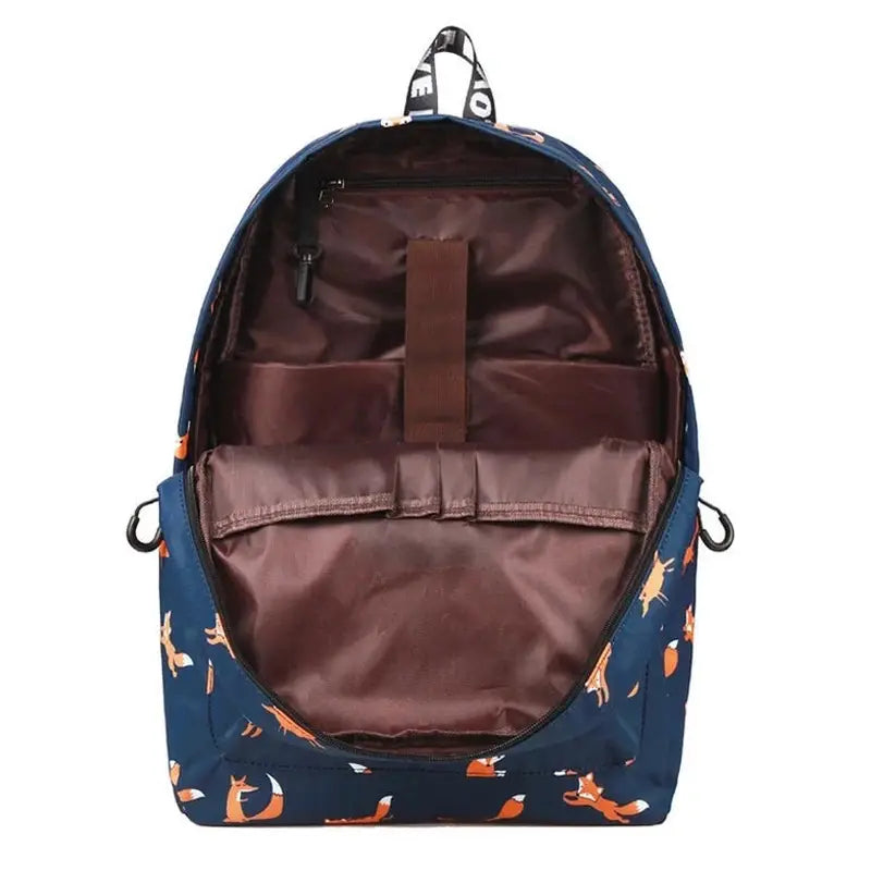 Sac Scolaire Enfant Motif Renard