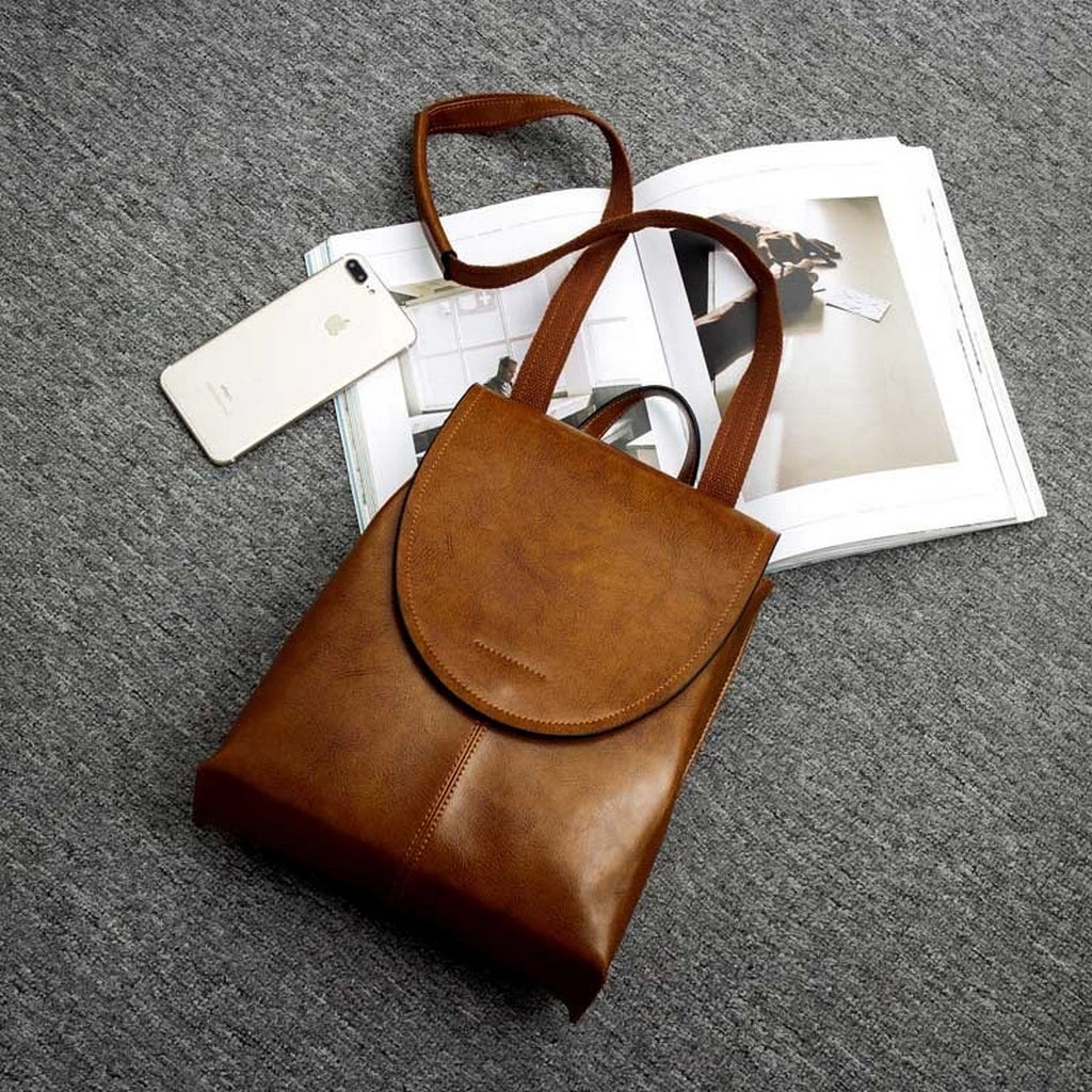 Sac à dos femme pratique en cuir PU