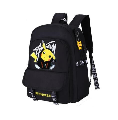 Sac À Dos Pikachu Noir Avec Imprimé