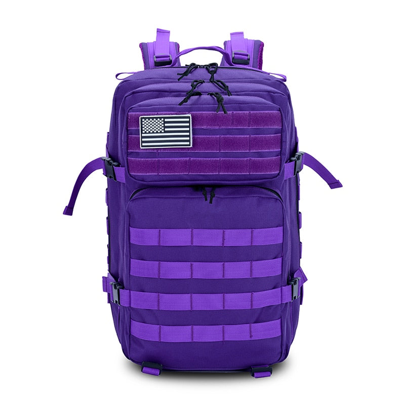 Sac à dos violet style armée pour femme