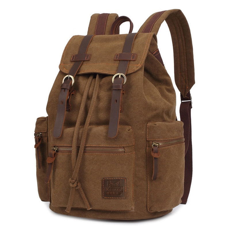 Sac À Dos Toile Marron Homme