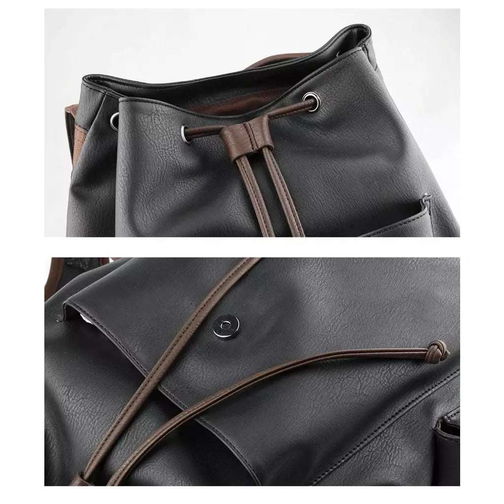 Sac à dos en cuir rétro pour homme