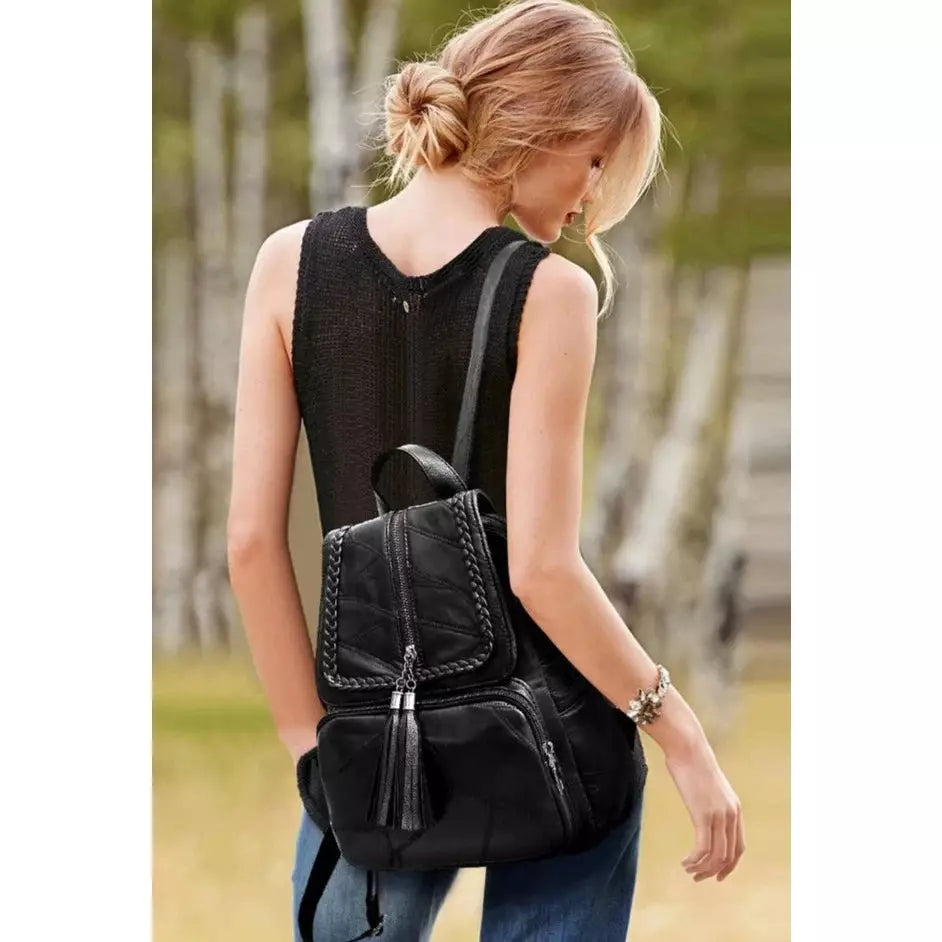 Sac à dos chic en cuir pour femme